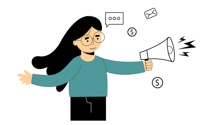 Illustrazione del vettore di marketing aziendale