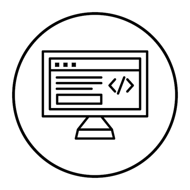Illustrazione del vettore di sviluppo frontend