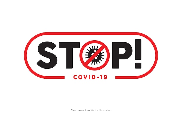 Illustrazione del vettore per fermare l'epidemia di coronavirus covid-19