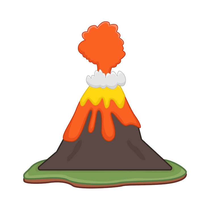 Vettore illustrazione del vulcano