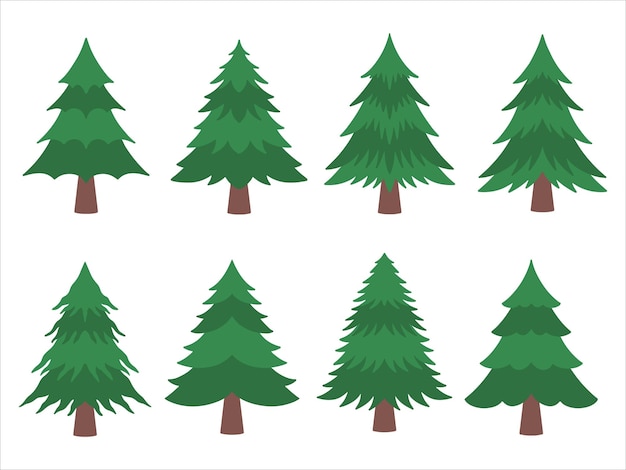 Illustrazione dell'albero di pino dell'acquerello di Natale