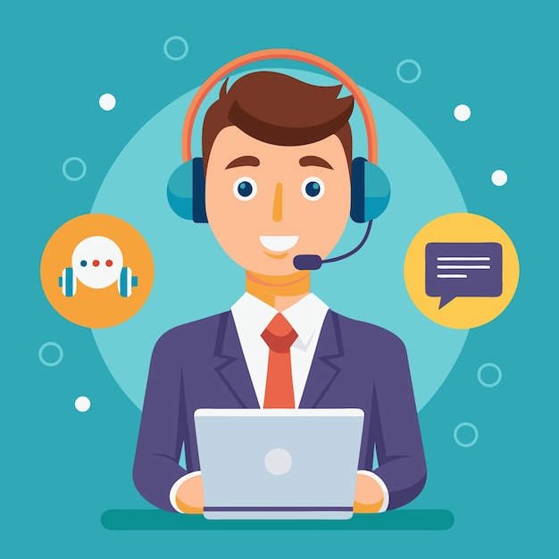illustrazione dell'assistenza clienti