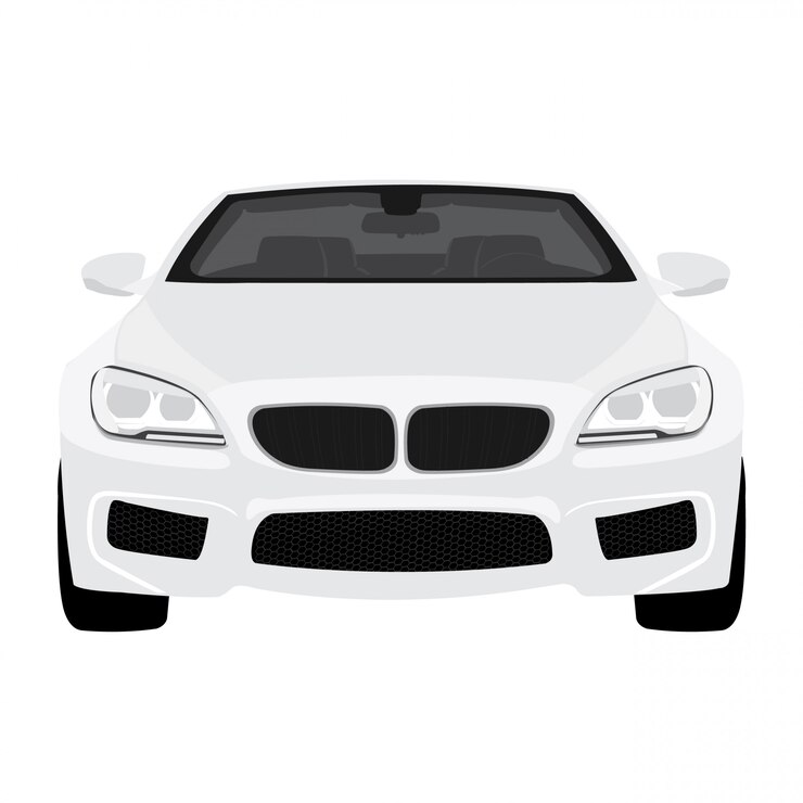 Vettore illustrazione dell'automobile isolata sul formato editabile completo del fondo bianco