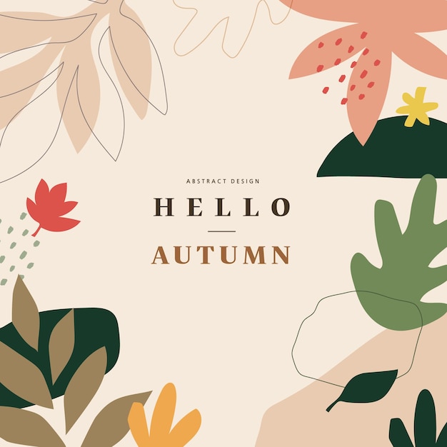 Illustrazione dell'evento dello shopping autunnale Banner Frame
