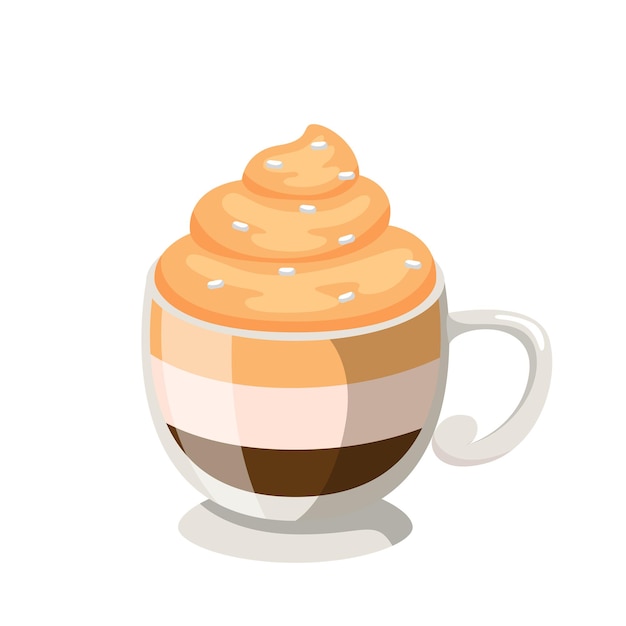 Illustrazione dell'icona del caffè al cioccolato Disegno vettoriale