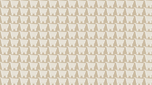 illustrazione dell'icona del carrello del supermercato per sfondi e tessuti