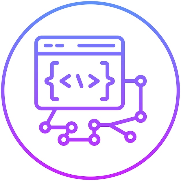 Illustrazione dell'icona del vettore di controllo della versione di No Code