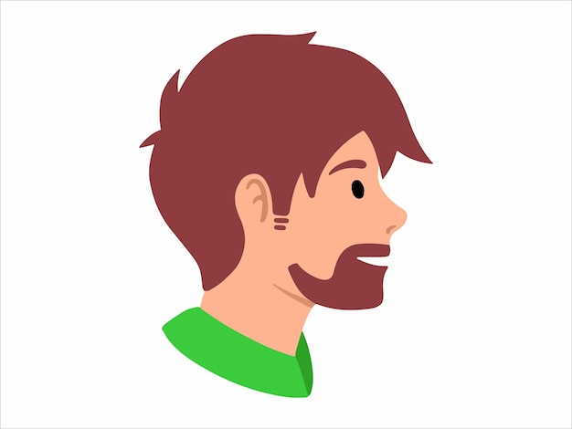 Illustrazione dell'icona dell'avatar dell'uomo della gente del carattere