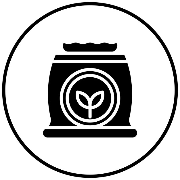 Illustrazione dell'icona vettoriale del fertilizzante di Farming iconset