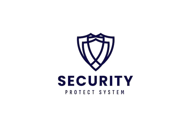 illustrazione dell'icona vettoriale del logo di sicurezza
