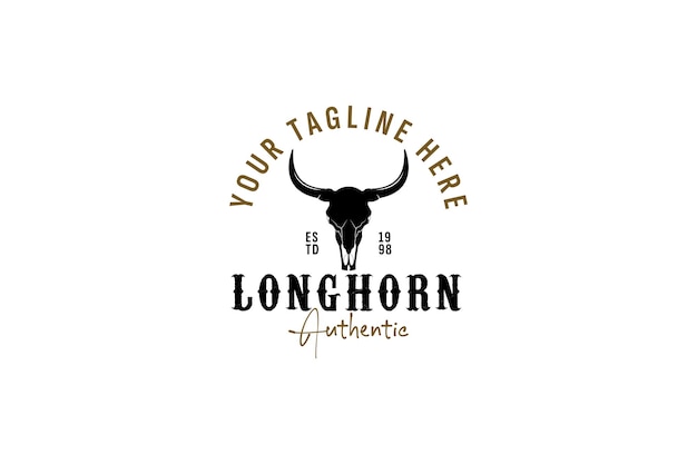 Illustrazione dell'icona vettoriale del logo Longhorn
