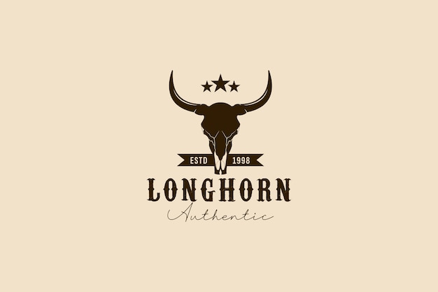 Illustrazione dell'icona vettoriale del logo Longhorn