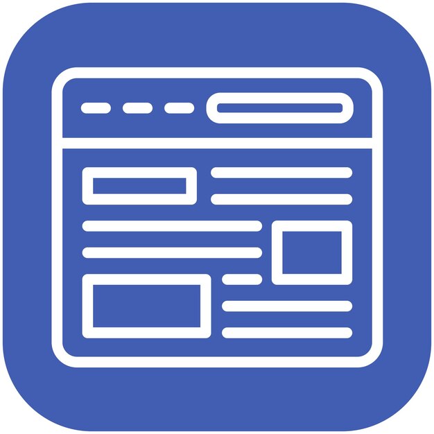 Illustrazione dell'icona vettoriale del sito web del set di icone No Code