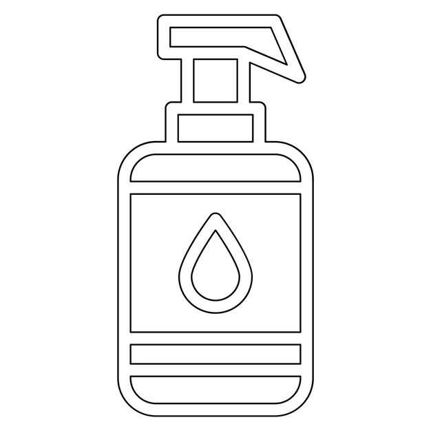 Illustrazione dell'icona vettoriale della lozione di Cosmetics