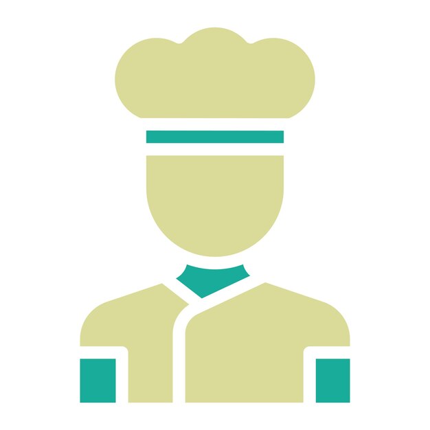 Illustrazione dell'icona vettoriale dello chef di Food Delivery