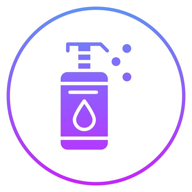 Illustrazione dell'icona vettoriale dello shampoo di Cosmetics