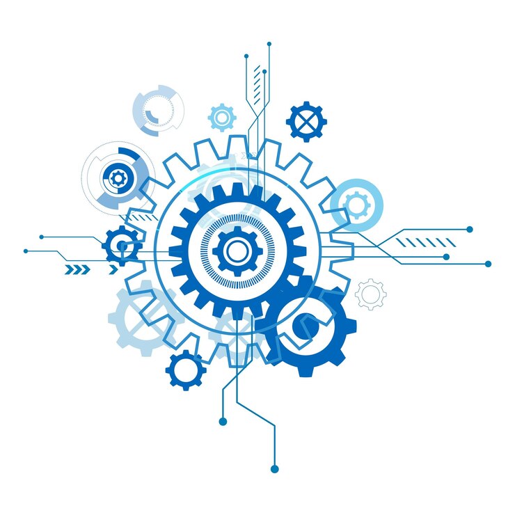 Vettore illustrazione dell'icona vettoriale gear future