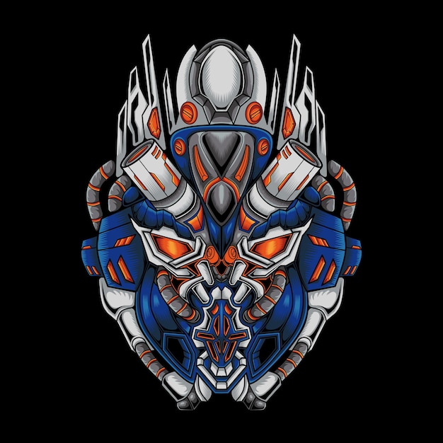 Illustrazione dell'opera d'arte del killer robotico