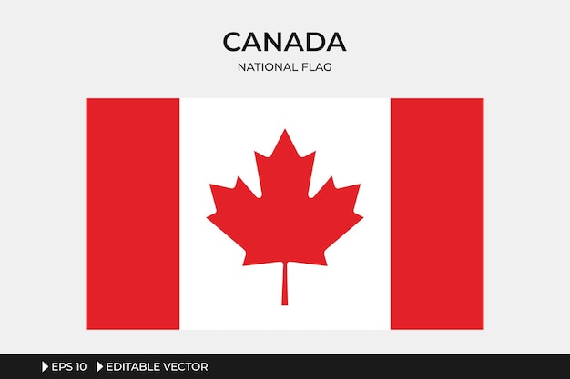 Illustrazione della bandiera nazionale del Canada