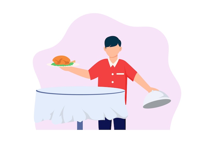 Vettore illustrazione della designazione dell'appartamento per la giornata di lavoro