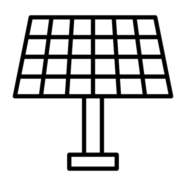 Illustrazione della linea del pannello solare
