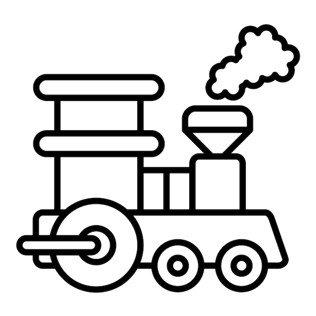 Illustrazione della linea del treno a vapore