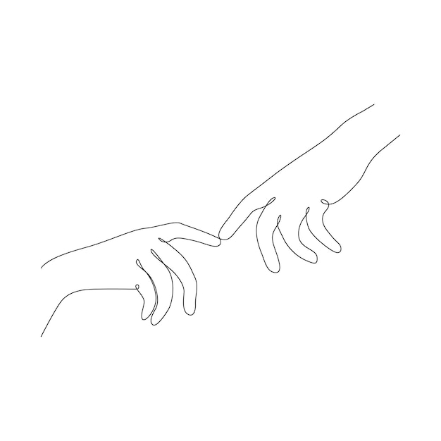 Illustrazione della linea di mano