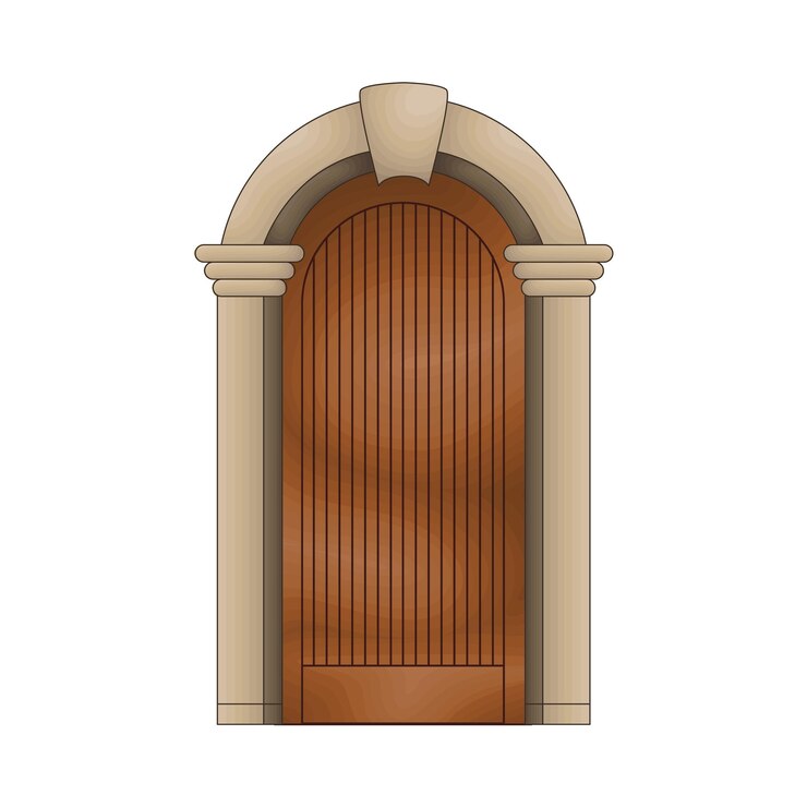 Vettore illustrazione della porta