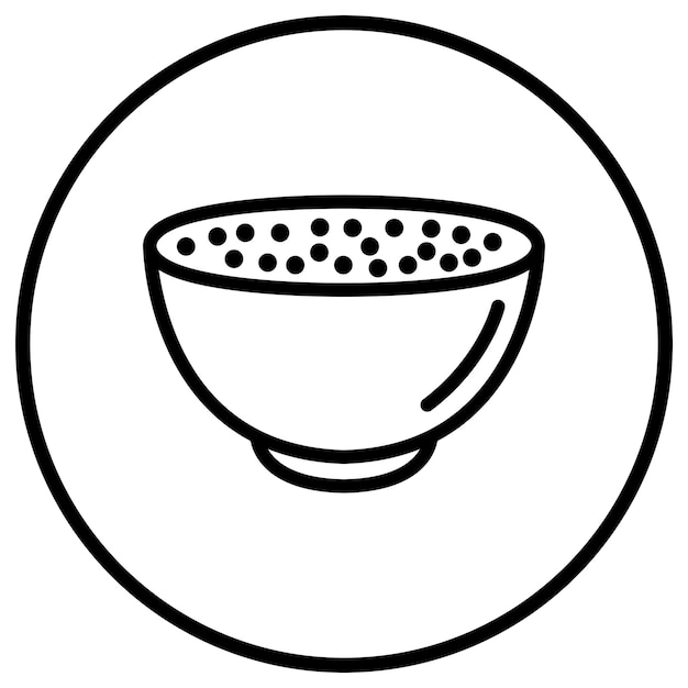Illustrazione della progettazione dell'icona vettoriale dello spuntino di grano