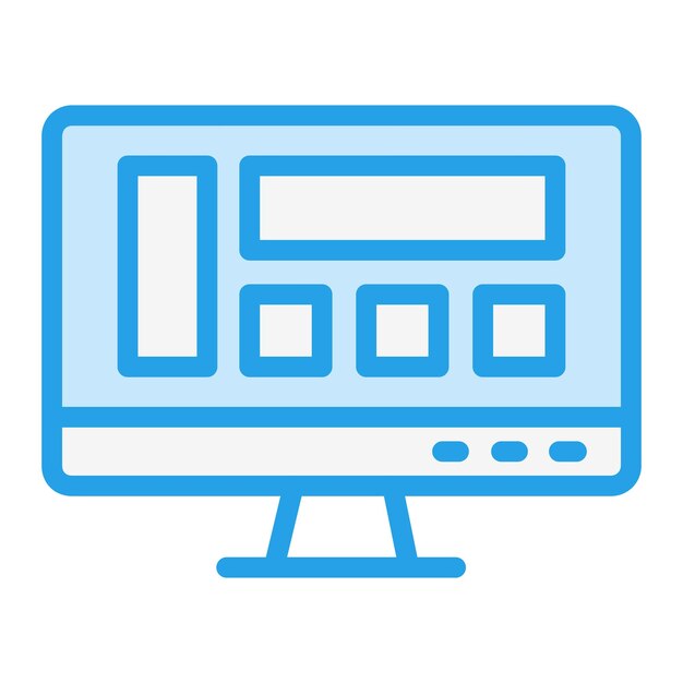 Illustrazione della progettazione dell'icona vettoriale di layout