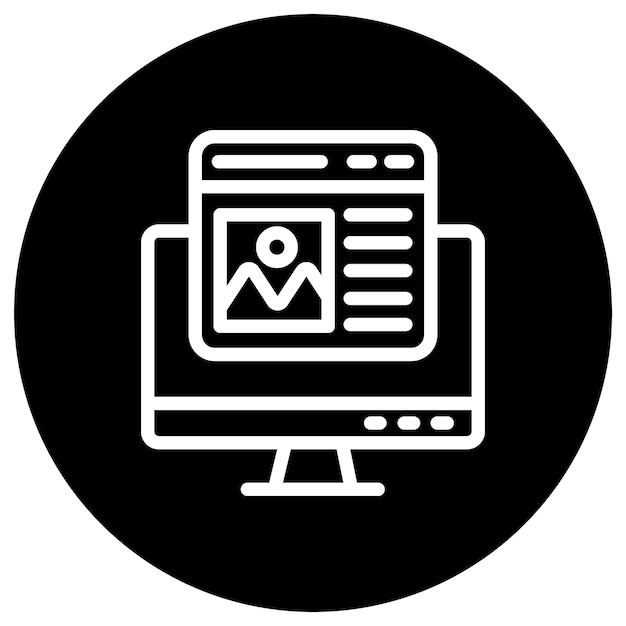 Illustrazione della progettazione dell'icona vettoriale Mockup