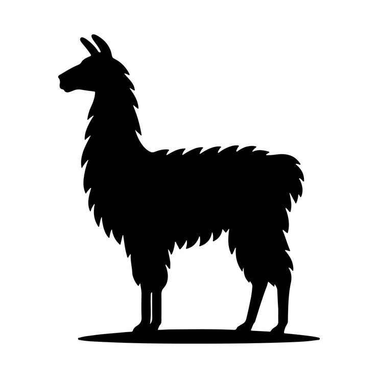 Vettore illustrazione della silhouette di lama a colore nero