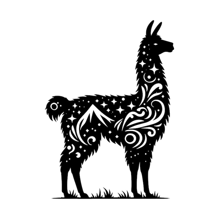 Vettore illustrazione della silhouette di lama a colore nero