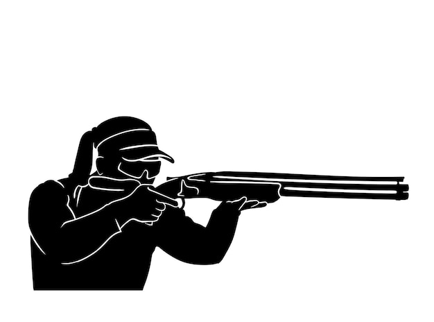 illustrazione della siluetta di tiro