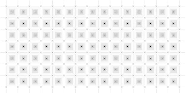 Illustrazione della sovrapposizione di sfondo della griglia di dati digitali