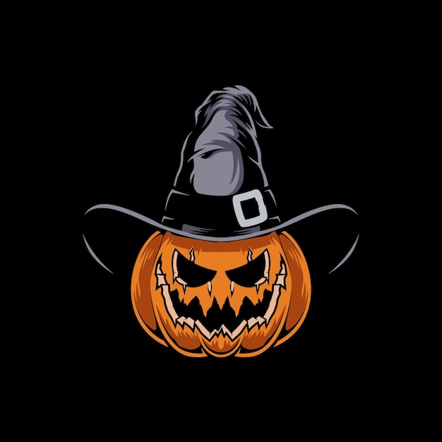 Illustrazione della strega della zucca