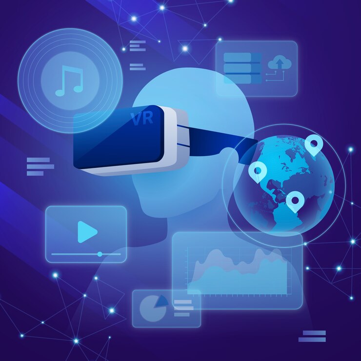 Vettore illustrazione della tecnologia del gradiente