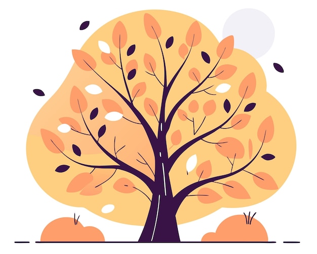 Illustrazione della vita degli alberi