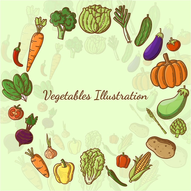 Illustrazione delle verdure