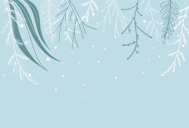 Illustrazione dello sfondo invernale