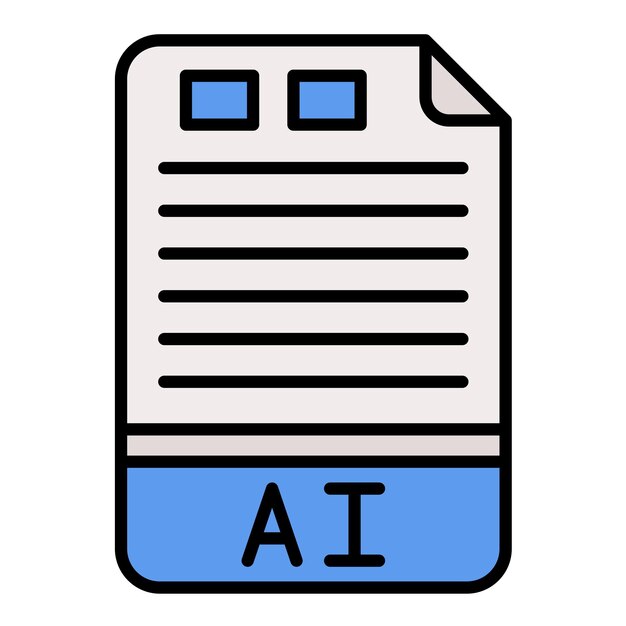 Illustrazione di AI Flat