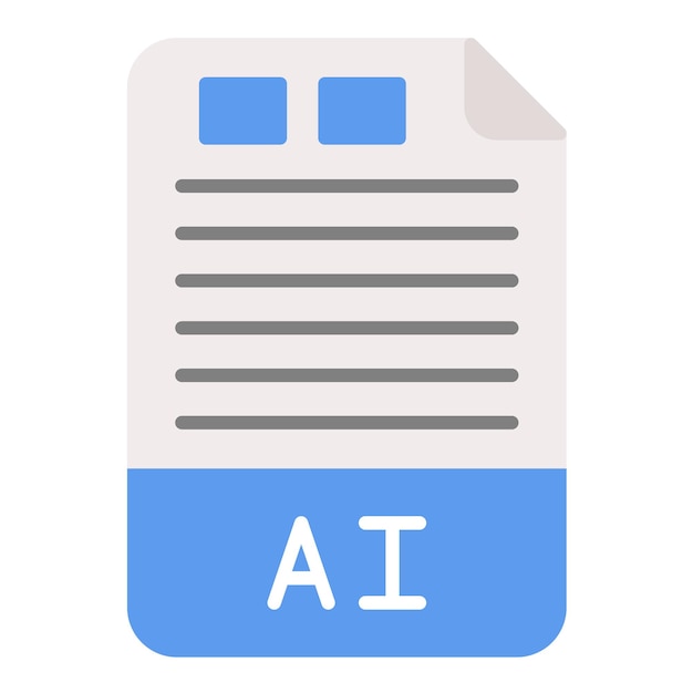 Illustrazione di AI Flat