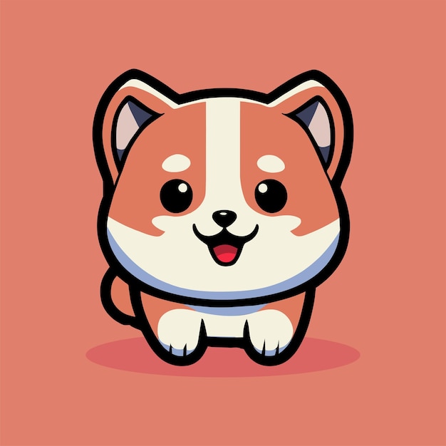 Illustrazione di animali dei cartoni animati per cani isolati