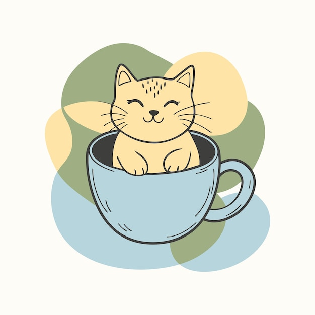 Illustrazione di animali domestici adorabili per la Giornata Internazionale del Gatto