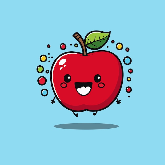 Illustrazione di apple carino