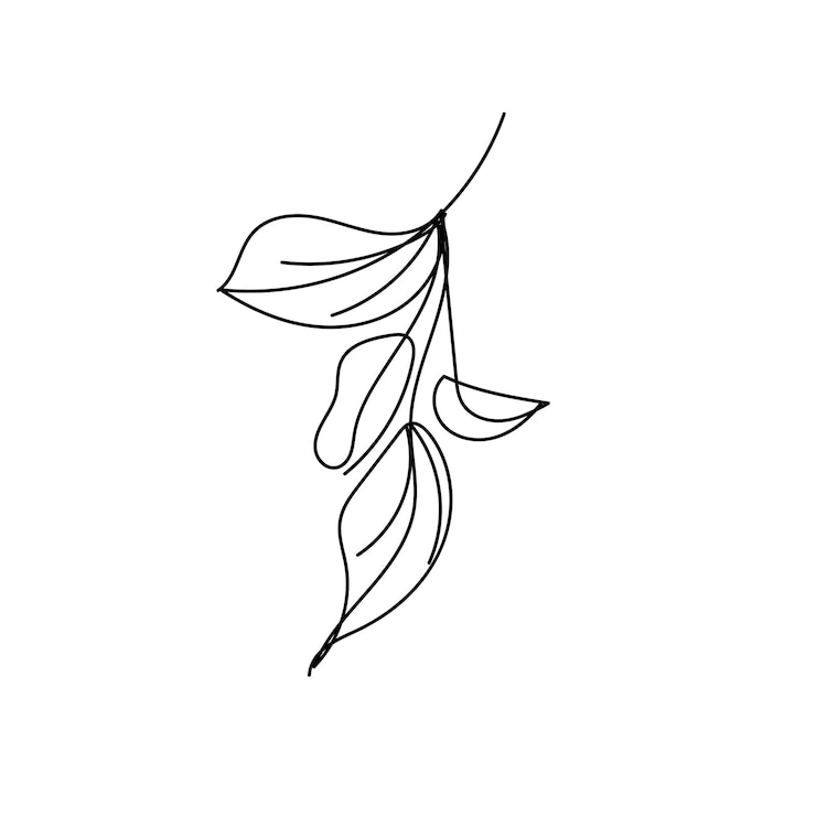 Vettore illustrazione di arte di una linea disegnata a mano