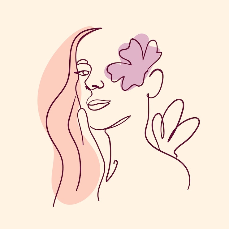 Vettore illustrazione di arte di una linea disegnata a mano