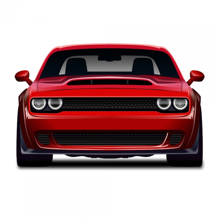 Vettore illustrazione di auto rossa