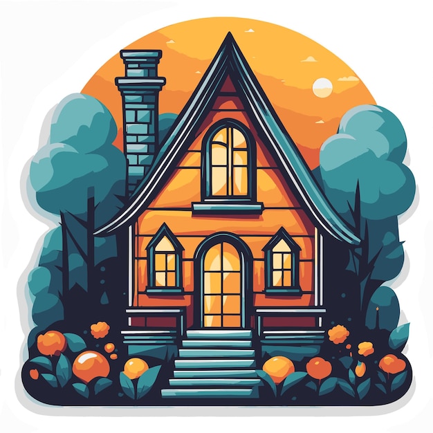 Illustrazione di Beautiful House Vector Design