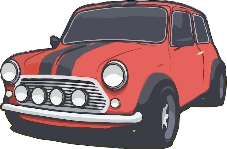 Vettore illustrazione di carro rosso